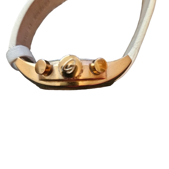 BREIL WOMAN'S VINTAGE MOTHER OF PEARL Dial Globe ROSEGOLD CHRONOGRAPH WRISTWATCH - Picture 9 of 9